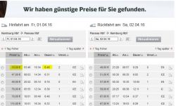 Найденные дешевые билеты на поезд по Германии